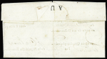 Lettre de Malines (1794) avec marque cursive "COMre de l'Arm du Nord". TB