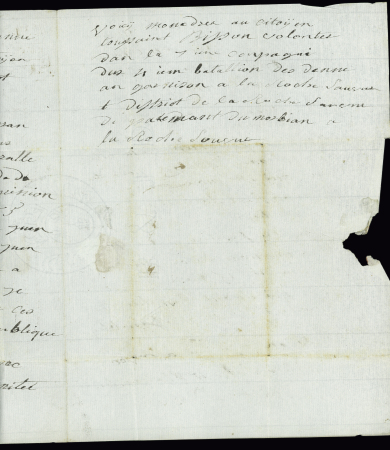 Lettre avec MP "54 La Rochesauveur" (nom