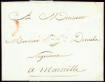 Lettre datée du Cap (3.10.1791) pour Marseille avec
