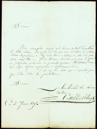 Lettre de Saint Domingue pour Toulon avec rare MP