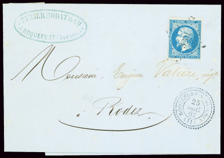 N°22 OBL PC du GC 3201 + T22 "Roquefort-s-Soulzon"