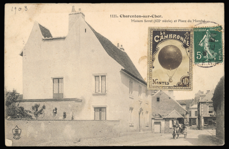 Carte postale avec vignette du ballon rond Le Camb
