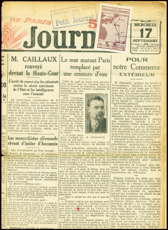 Journal "Le Petit Journal" (17 sept 1919) transpor