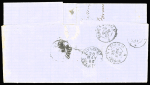 N°17B, 80c rose OBL PC 1416 + T22 "Espelette (64)"