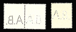 Timbres en sachet n°130 + 137 en paire perforés "AB"