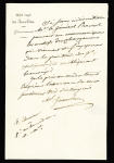 AUTOGRAPHE Lettre du Maréchal Jourdan signée, sur papier