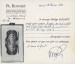 N°15A (Maury), Essai du 100f Burelé violet vert, non