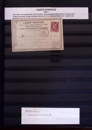 1873-1882, Collection de 36 cartes postales précurseurs