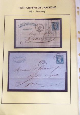 1854-1862 : Collection de petits chiffres sur l'Ardèche