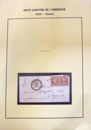 1854-1862 : Collection de petits chiffres sur l'Ardèche