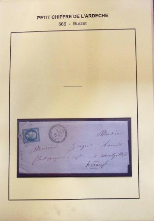 1854-1862 : Collection de petits chiffres sur l'Ardèche