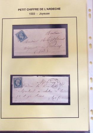1854-1862 : Collection de petits chiffres sur l'Ardèche