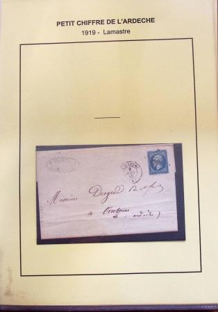 1854-1862 : Collection de petits chiffres sur l'Ardèche