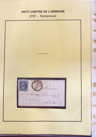 1854-1862 : Collection de petits chiffres sur l'Ardèche