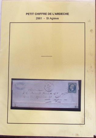 1854-1862 : Collection de petits chiffres sur l'Ardèche
