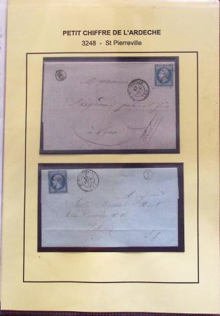 1854-1862 : Collection de petits chiffres sur l'Ardèche