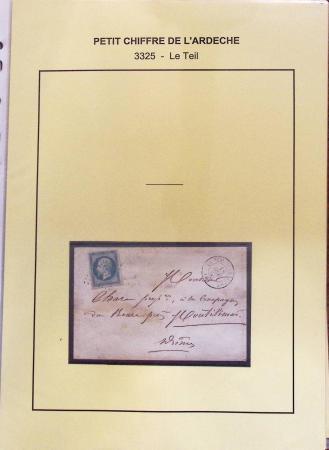 1854-1862 : Collection de petits chiffres sur l'Ardèche