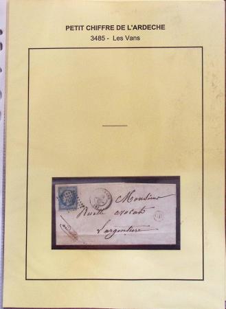 1854-1862 : Collection de petits chiffres sur l'Ardèche