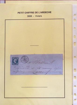 1854-1862 : Collection de petits chiffres sur l'Ardèche