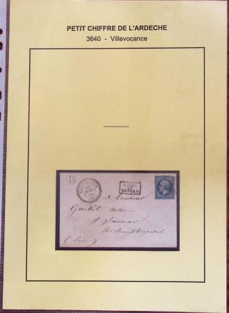 1854-1862 : Collection de petits chiffres sur l'Ardèche
