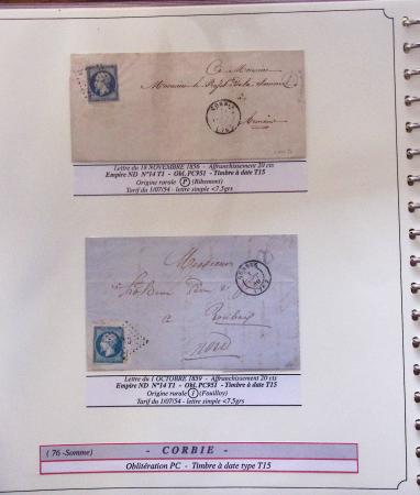 1812-1900 LA SOMME (76), Collection spécialisée en