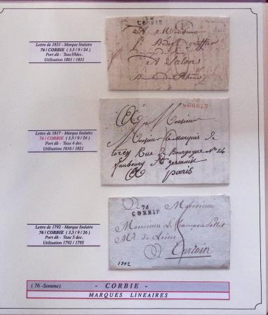1812-1900 LA SOMME (76), Collection spécialisée en