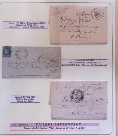 1812-1900 LA SOMME (76), Collection spécialisée en