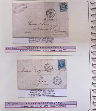 1812-1900 LA SOMME (76), Collection spécialisée en