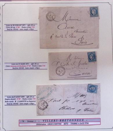 1812-1900 LA SOMME (76), Collection spécialisée en