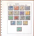 1959-1981, plusieurs séries de CHINE à thématique sportive