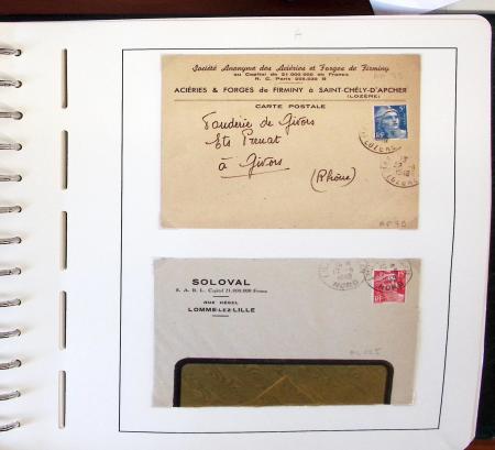 1900-1935, +140 lettres avec timbres PERFORES et diverses