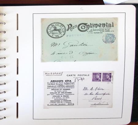 1900-1935, +140 lettres avec timbres PERFORES et diverses