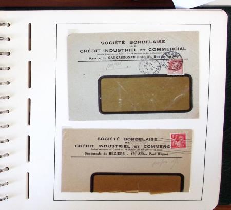 1900-1935, +140 lettres avec timbres PERFORES et diverses