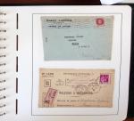 1900-1935, +140 lettres avec timbres PERFORES et diverses