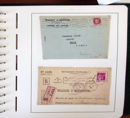 1900-1935, +140 lettres avec timbres PERFORES et diverses