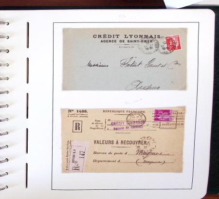 1900-1935, +140 lettres avec timbres PERFORES et diverses