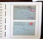 1900-1935, +140 lettres avec timbres PERFORES et diverses