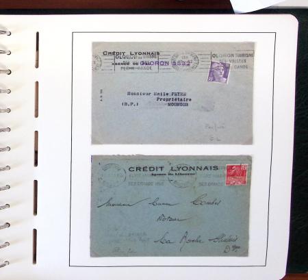 1900-1935, +140 lettres avec timbres PERFORES et diverses