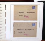 1900-1935, +140 lettres avec timbres PERFORES et diverses