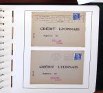 1900-1935, +140 lettres avec timbres PERFORES et diverses