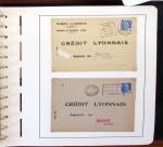 1900-1935, +140 lettres avec timbres PERFORES et diverses