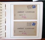 1900-1935, +140 lettres avec timbres PERFORES et diverses