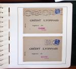 1900-1935, +140 lettres avec timbres PERFORES et diverses