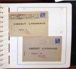 1900-1935, +140 lettres avec timbres PERFORES et diverses