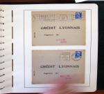 1900-1935, +140 lettres avec timbres PERFORES et diverses