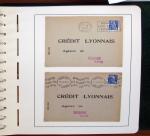 1900-1935, +140 lettres avec timbres PERFORES et diverses