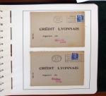 1900-1935, +140 lettres avec timbres PERFORES et diverses