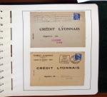 1900-1935, +140 lettres avec timbres PERFORES et diverses