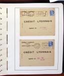1900-1935, +140 lettres avec timbres PERFORES et diverses