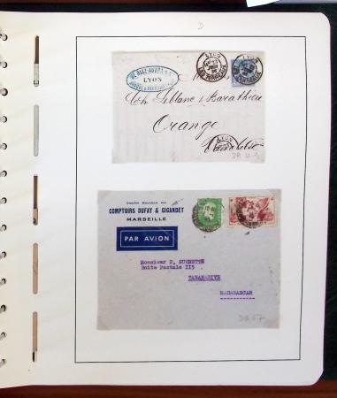 1900-1935, +140 lettres avec timbres PERFORES et diverses